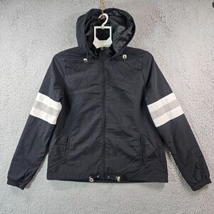 Ashley Rain Jacket w Hoodie‎ Women Small Black - S